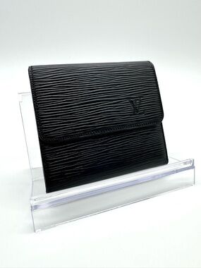 Vintage Black Louis Vuitton Tri Fold Wallet Porte Monnaie